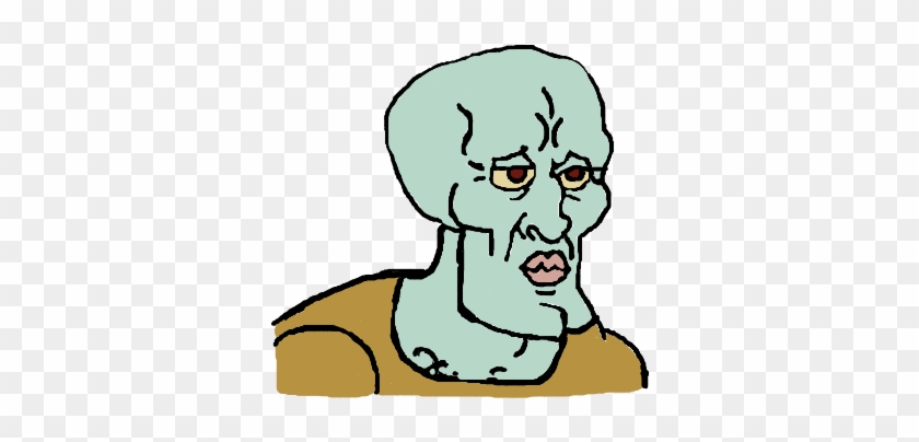 Fancy Squidward People - Handsome Squidward Clipart #2976906