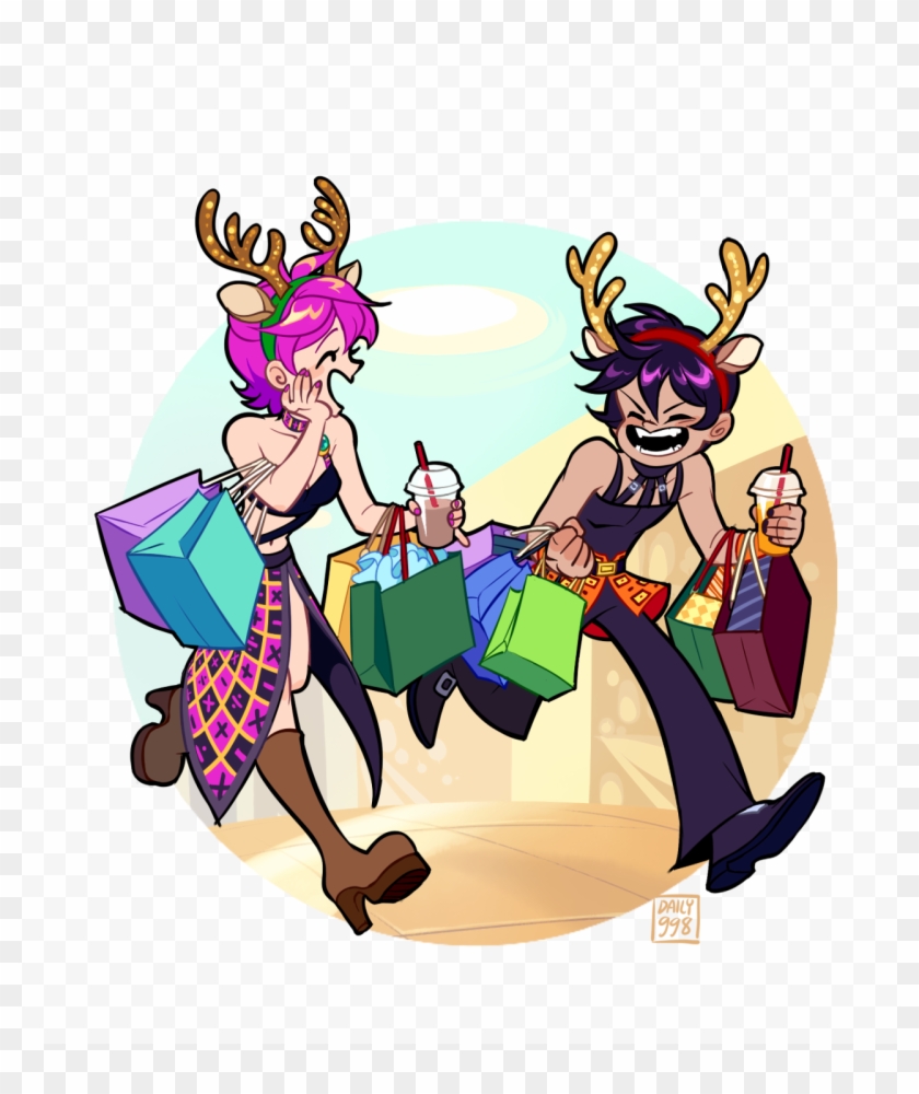Happy Holidays @short And Artsy I Love Trish And Narancia - Trish And Narancia Clipart #2978127