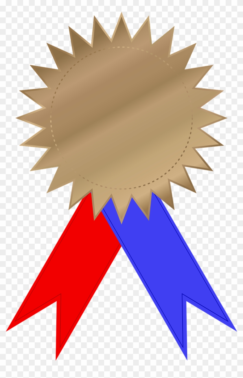 Award Bronze Celebration Png Image - Ribbon And Medal Png Clipart
