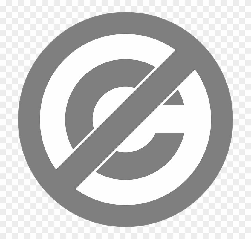 Cc0, License, Icon, Symbol, Copyright, Sign - No Copyright Png Clipart #2978682