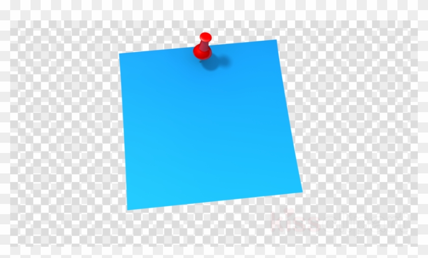 Blue Sticky Note Clipart Blue Turquoise Post-it Note - Thumbs Down Logo Red - Png Download #2978971