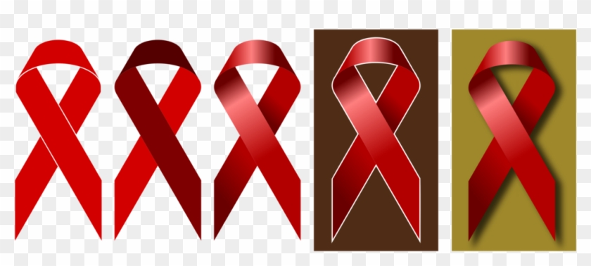 Red Ribbon Awareness Ribbon Paper Blue Ribbon - World Aids Day Clipart #2979441
