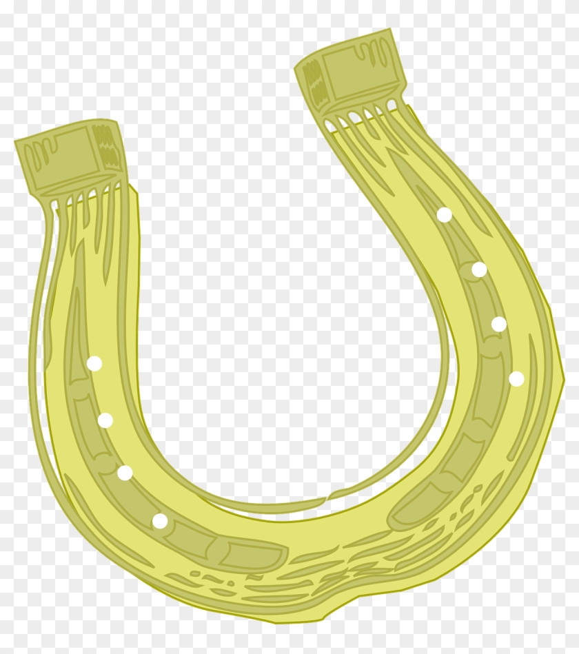 Horseshoe Luck Gold Png Image - Transparent Golden Horseshoe Png Clipart #2979442