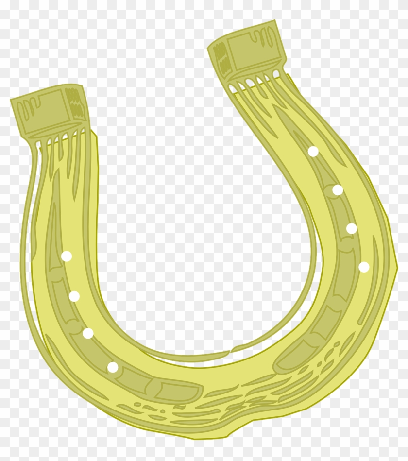 Horseshoe Luck Gold Png Image - Transparent Golden Horseshoe Png Clipart