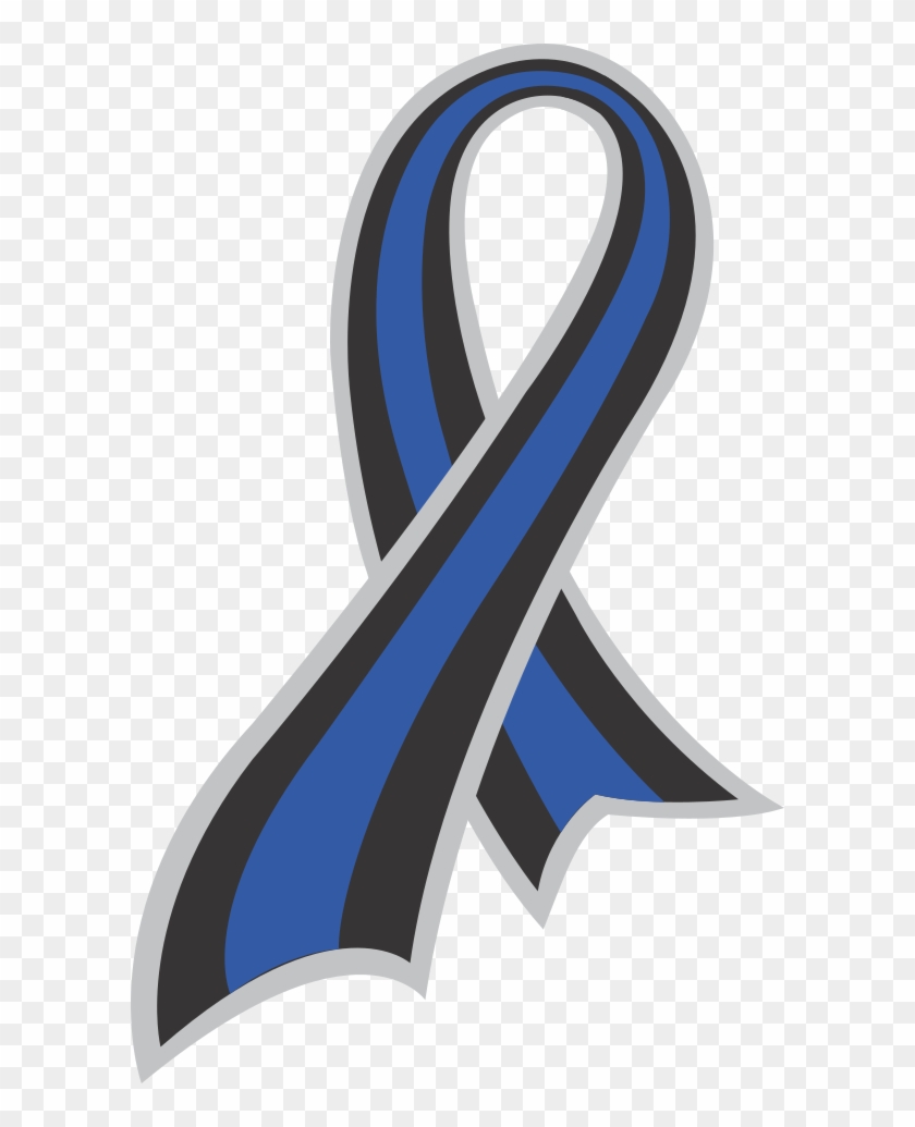 Police Ribbon Png - Police Thin Blue Line Hand Tattoo Clipart #2979608