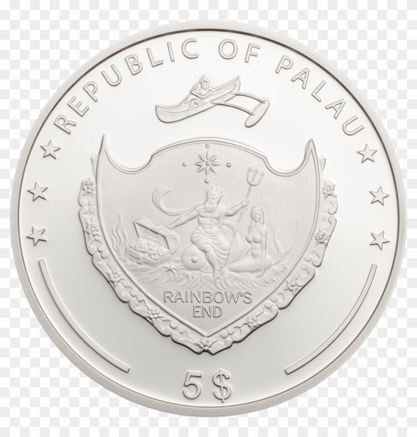 Click Here To Enlarge - Ounce Of Luck Four Leaf Clover 1 Oz Silver Coin 5$ Clipart