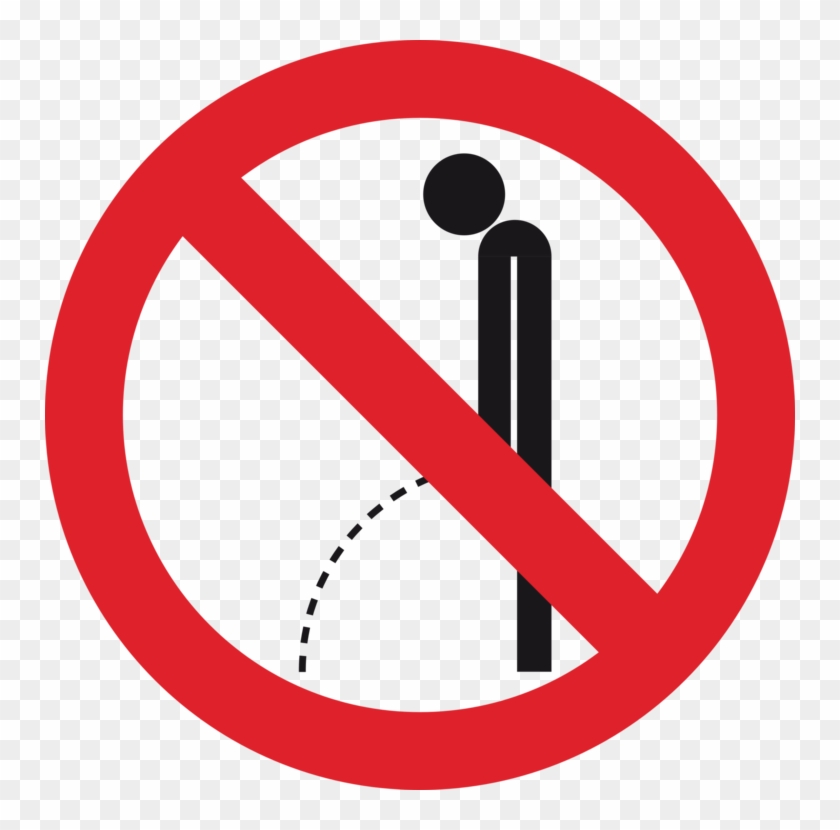 No Symbol Urination Sign Urine Computer Icons - Don T Pee On Me Clipart #2979926