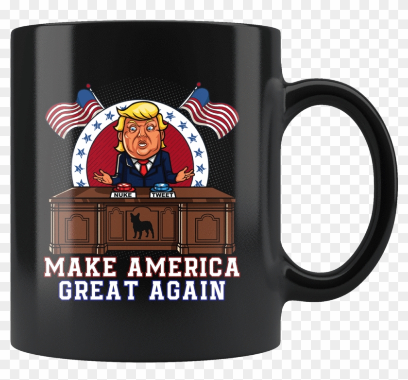 Make America Great Again Trump Nuke Tweet Button Mug - Stitch And A Unicorn Clipart #2980280
