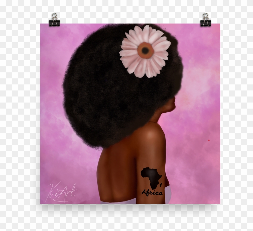 Pink Wig Png , Png Download - Gerbera Clipart #2980665