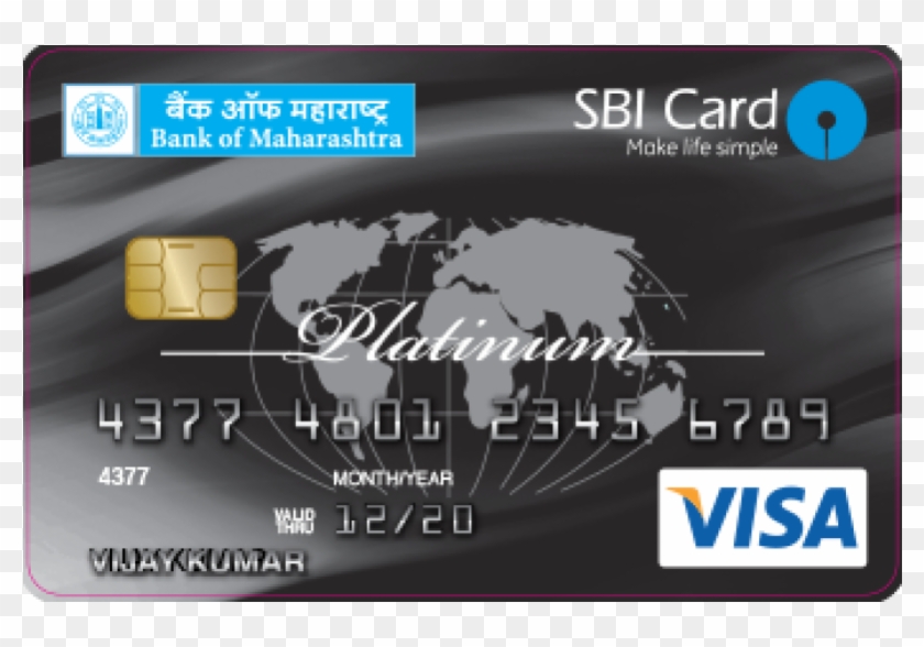 Oriental Bank Of Commerce Sbi Visa Credit Card Image - Wings Financial Debit Card Clipart