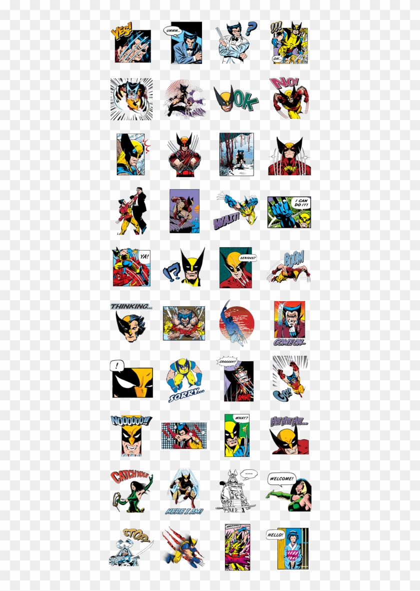 X-men Wolverine - Bang Dream Line Sticker Clipart #2981057