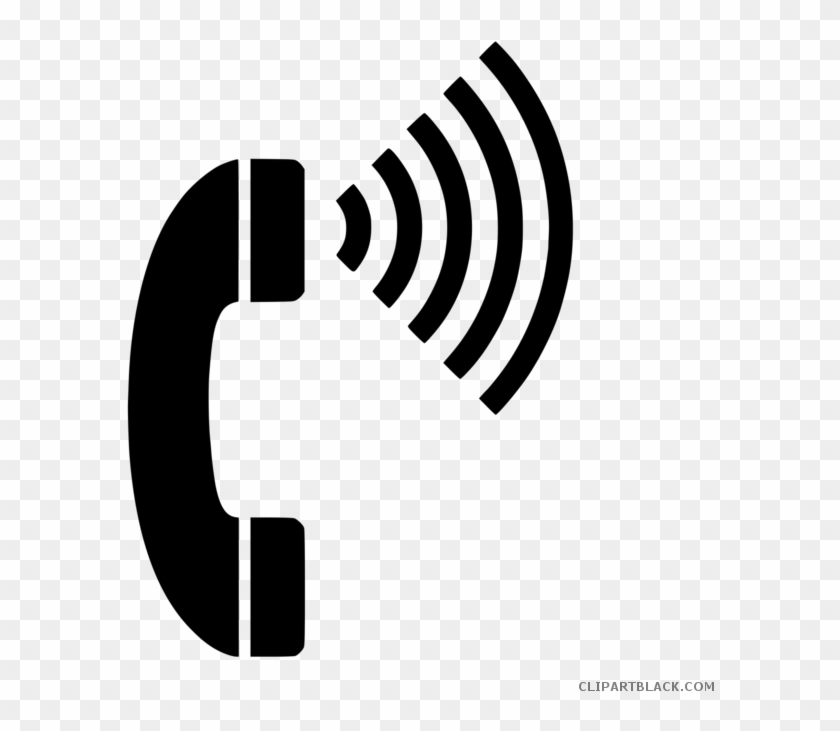 Telephone Silhouette Tools Free Black White Clipart - Clip Art Phone Call - Png Download