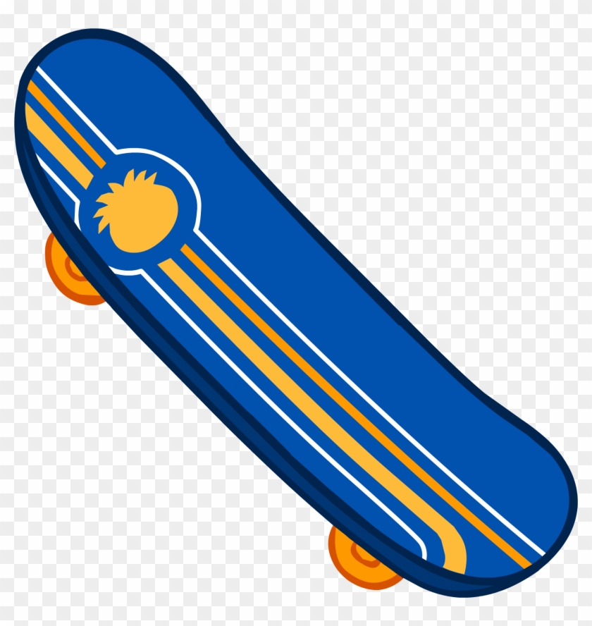 Sponsored Pro Skateboard - Club Penguin Skateboard Clipart #2981443