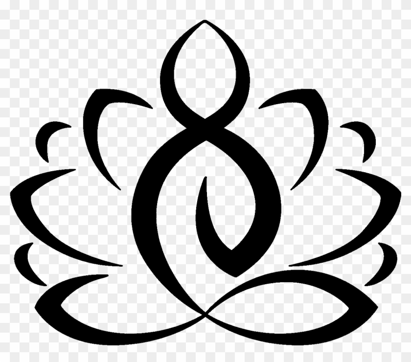Sticker Zen D - Simbolo Flor De Loto Clipart