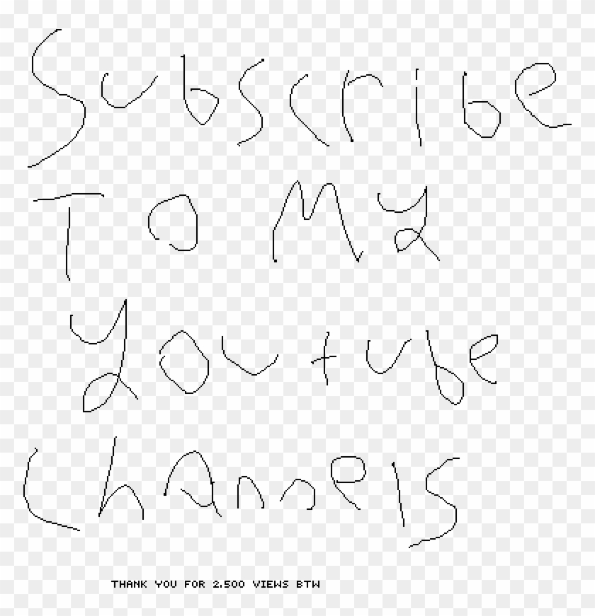 Subscribe To My Youtube Channels - Handwriting Clipart #2981482