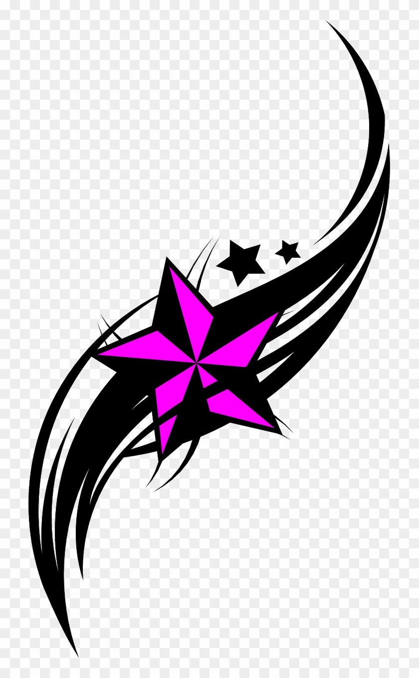 Star Tattoo Tribal Png Image - Star Tribal Clipart #2981757