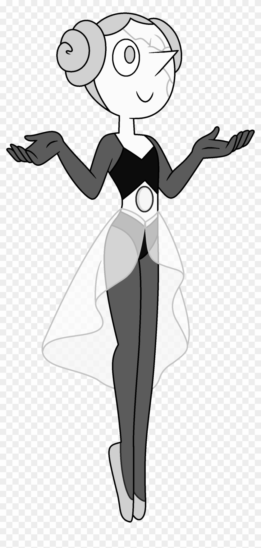 Transparent Pearls Human - White Diamonds Pearl Steven Universe Clipart