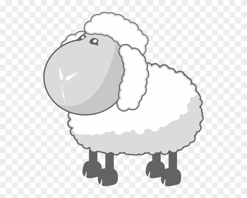 Sheep In Gray Png - Sheep Clip Art Transparent Png #2982410