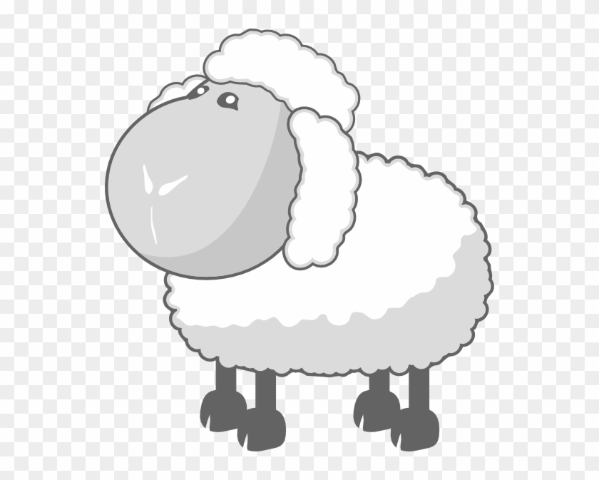 Sheep In Gray Png - Sheep Clip Art Transparent Png