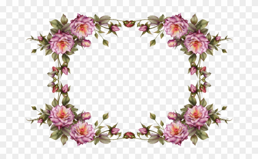 Flower Clipart Frame Png - Flower Frame Transparent Background #2982605