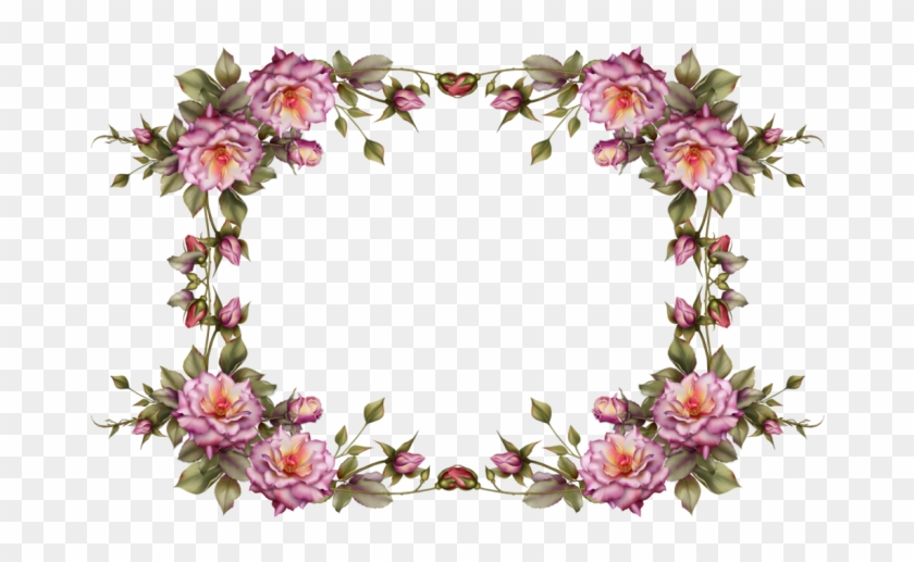 Flower Clipart Frame Png - Flower Frame Transparent Background