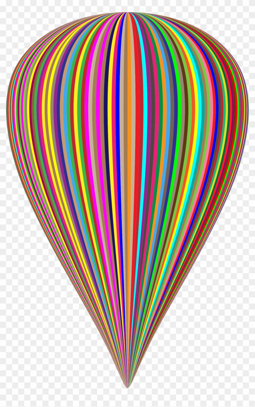This Free Icons Png Design Of Colorful Striped Balloon - Balloon Clipart