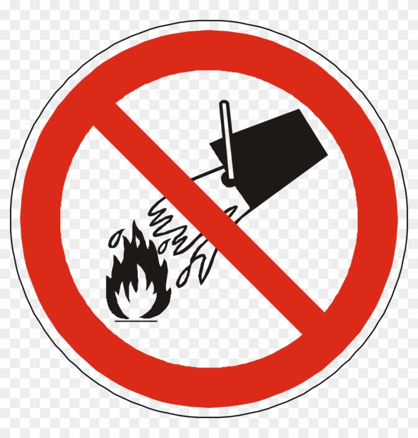 Free Vector Graphic - Do Not Extinguish With Water Symbol Clipart