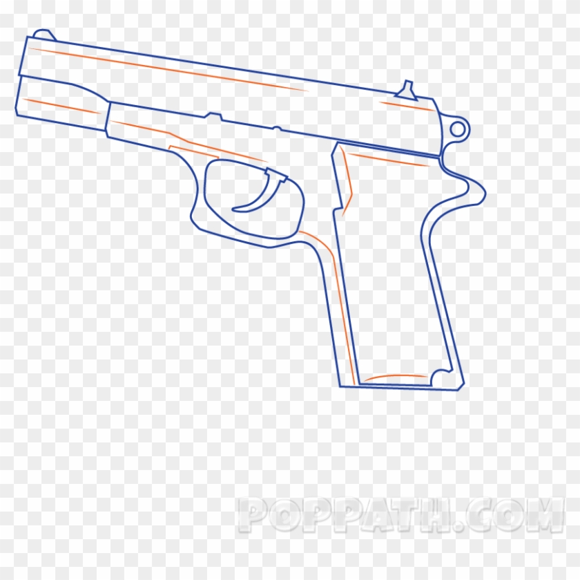 How To Draw - Handgun Clipart