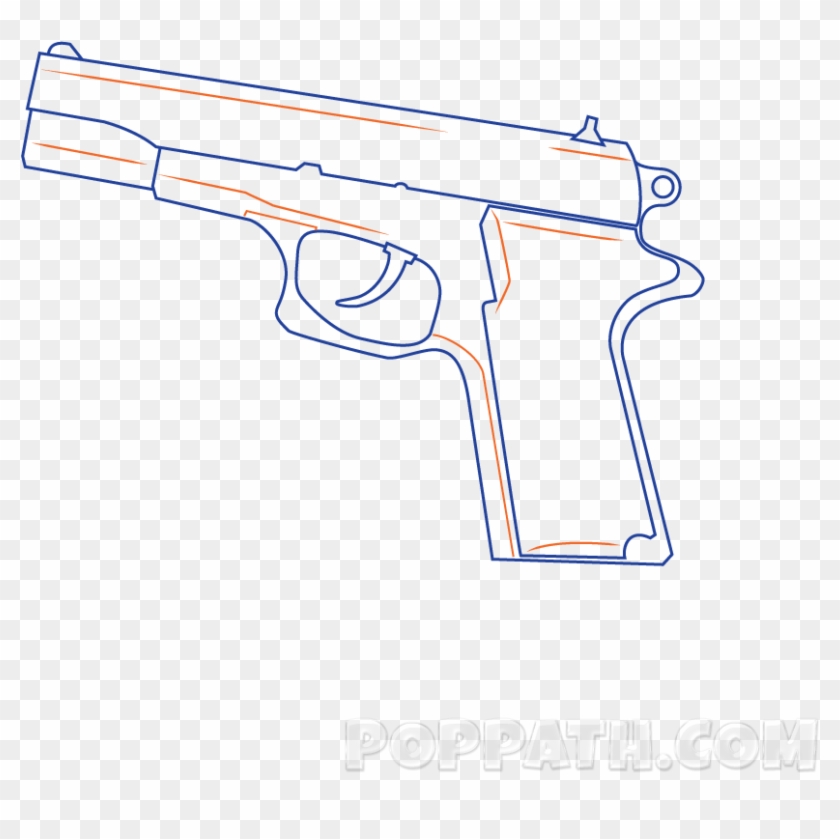 How To Draw - Handgun Clipart #2982919