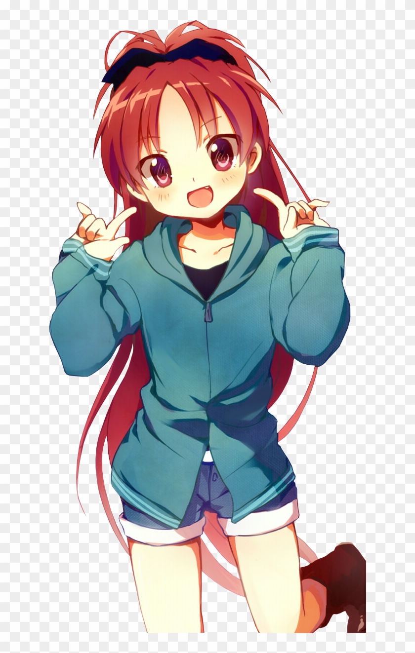 Anime Little Girl Red Hair Clipart