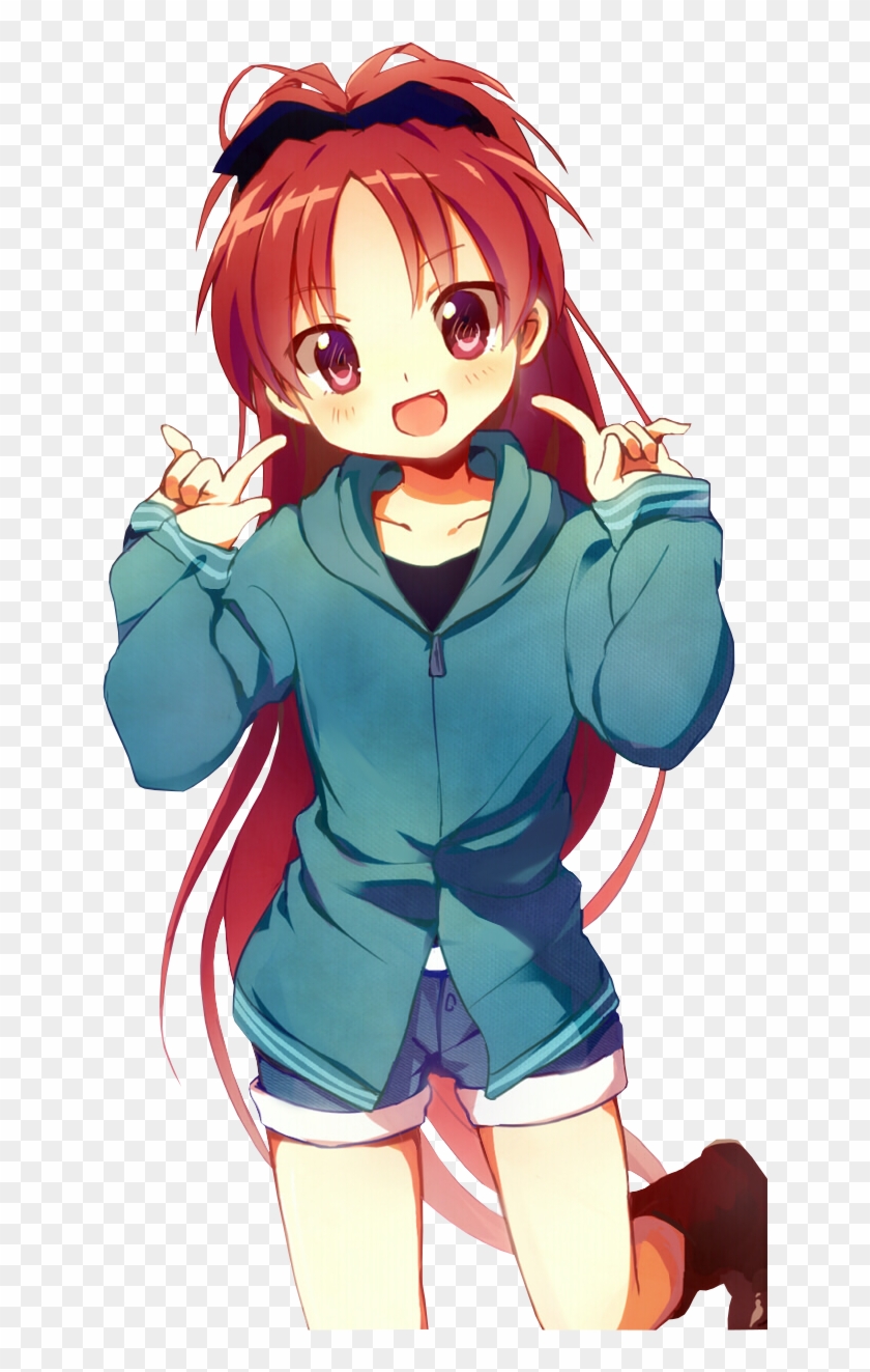 Anime Little Girl Red Hair Clipart Pikpng