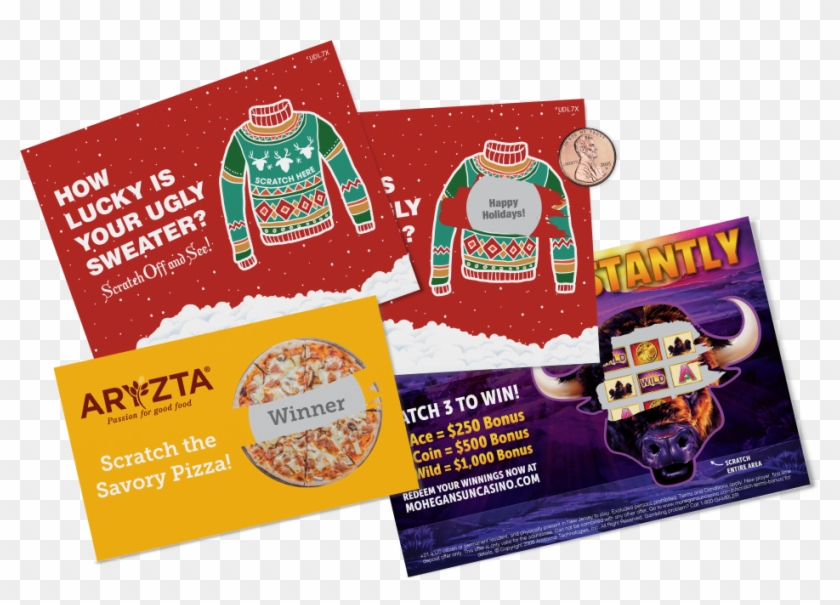Custom Printed Scratch Off Cards - Scratch Off Printing Clipart
