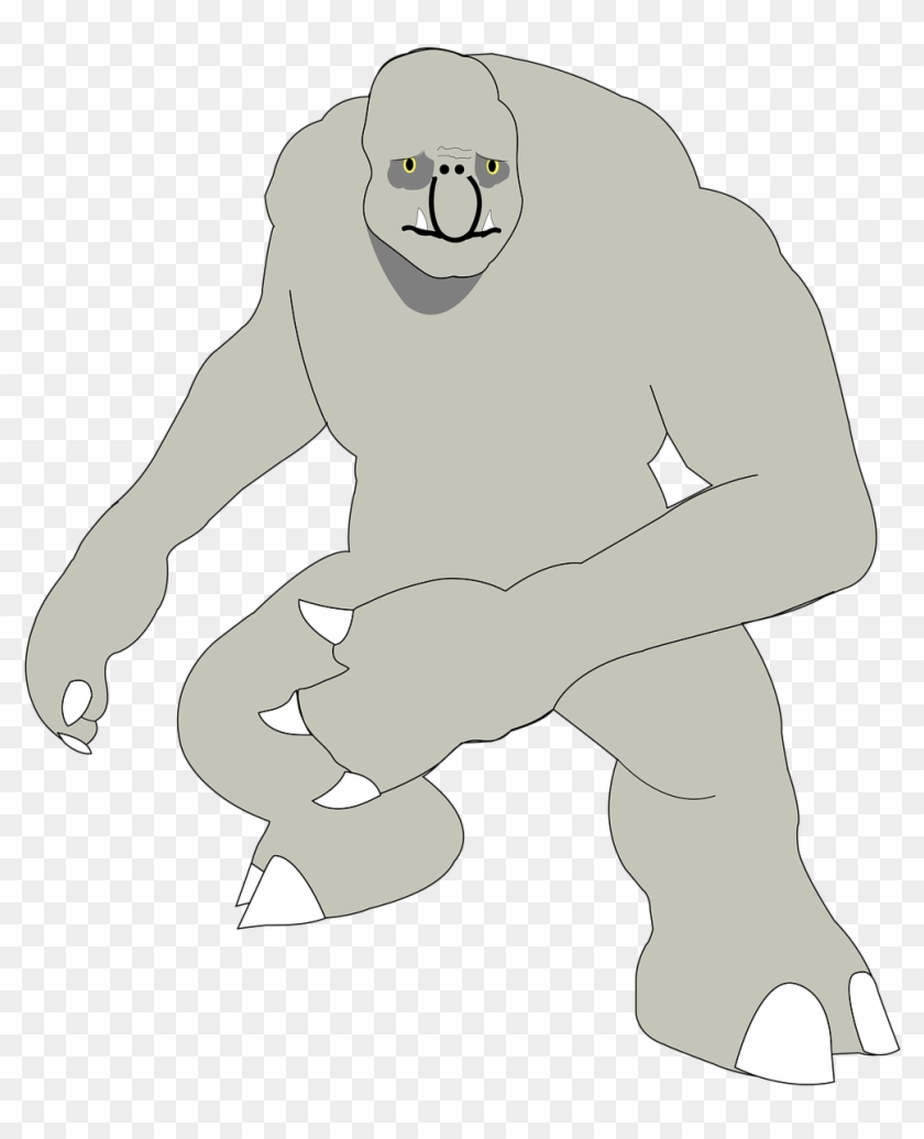 Troll Monster Horror Fantasy Png Image - Cartoon Clipart