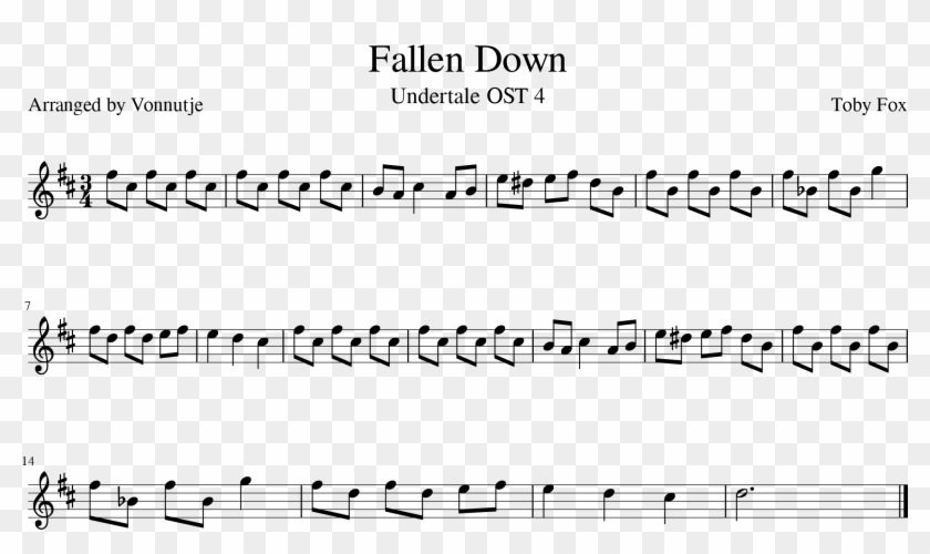 Undertale Sheet Music For Flute - Office Theme Trombone Clipart