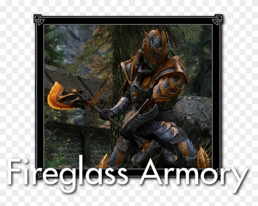 Fireglass Armory Special Edition - Skyrim Glass Elven Armor Mod Clipart