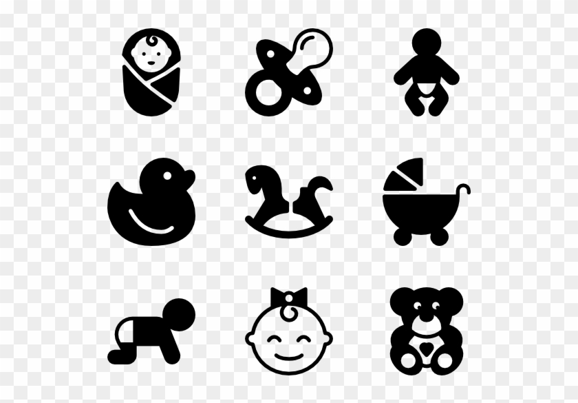 Baby & Children - Peace And Love Icons Clipart