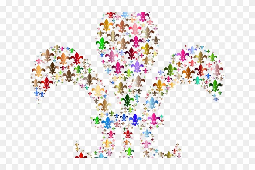 Colouful Clipart Fleur De Lis - Png Download