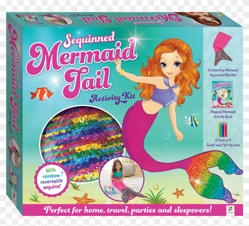 Sequinned Mermaid Tail Activity Kit - Mermaid Tails Blanket Nz Clipart