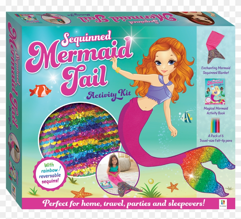 Sequinned Mermaid Tail Activity Kit - Mermaid Tails Blanket Nz Clipart #2986180