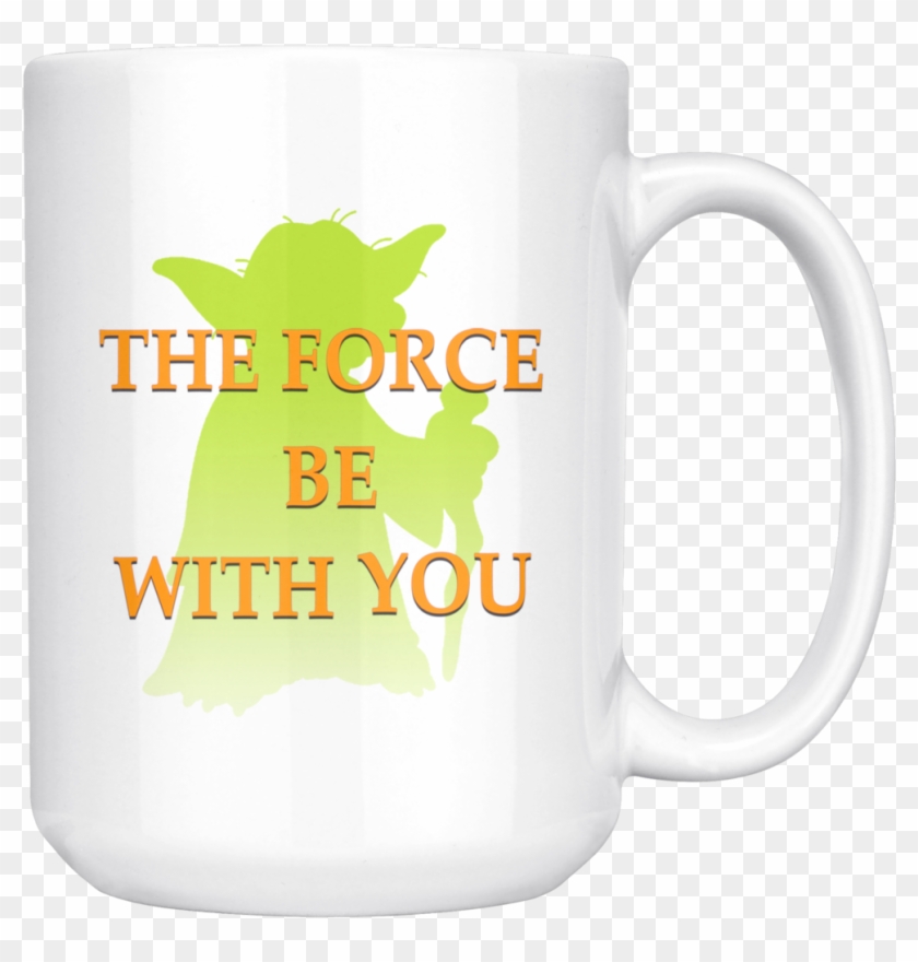 The Force Be With You Master Yoda Star Wars Mug - Beer Stein Clipart #2986488