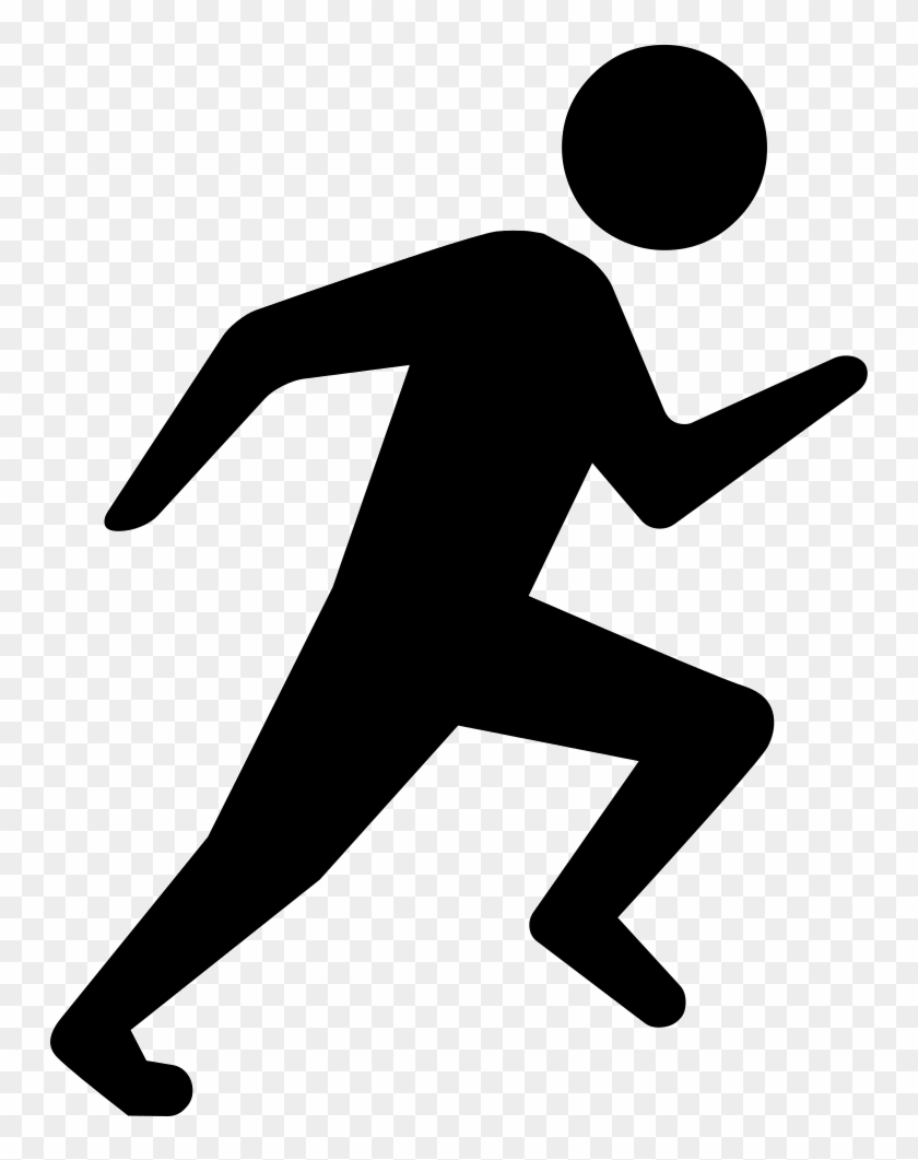 Person Running Png - Transparent Background Running Man Icon Clipart