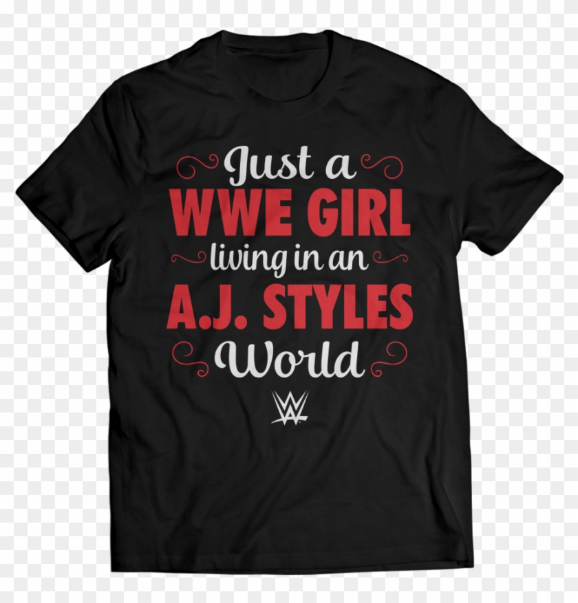 A - J - Styles - Wwe Girl Living In An Aj Styles World - Hurricanes Bunch Of Jerks Shirt Clipart #2988233
