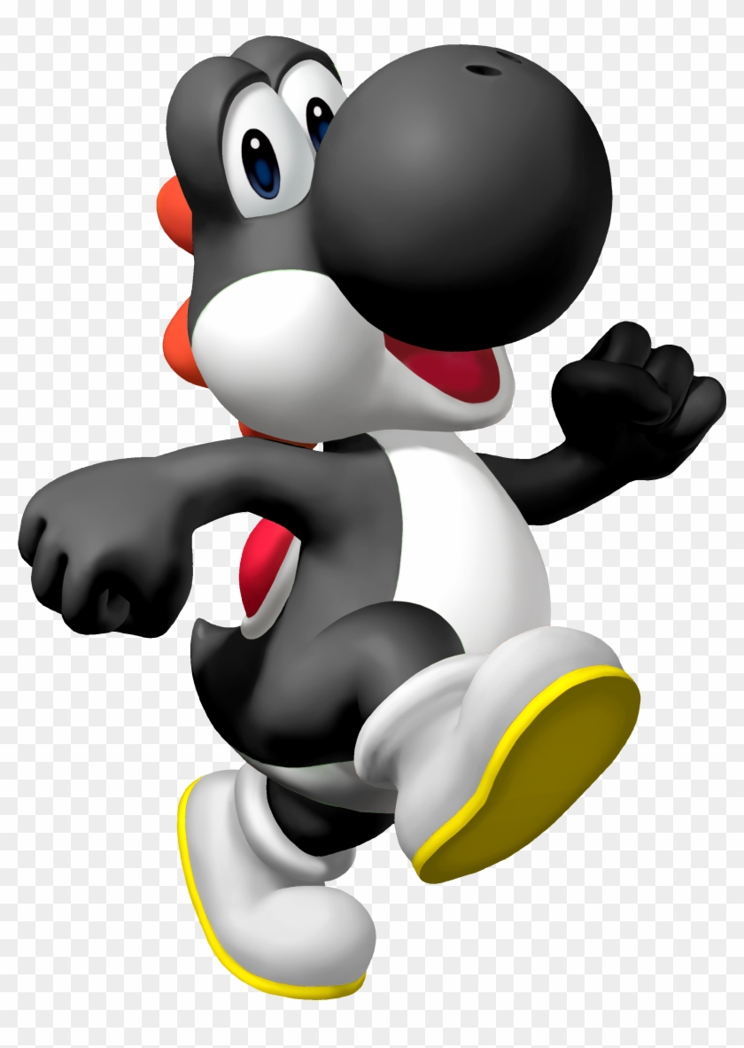 3849059 - Super Mario Black Yoshi Clipart