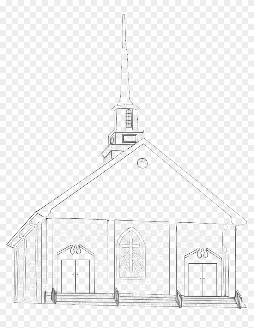 Clipart Free Big Image Png - Country Church Outline Transparent Png #2989366