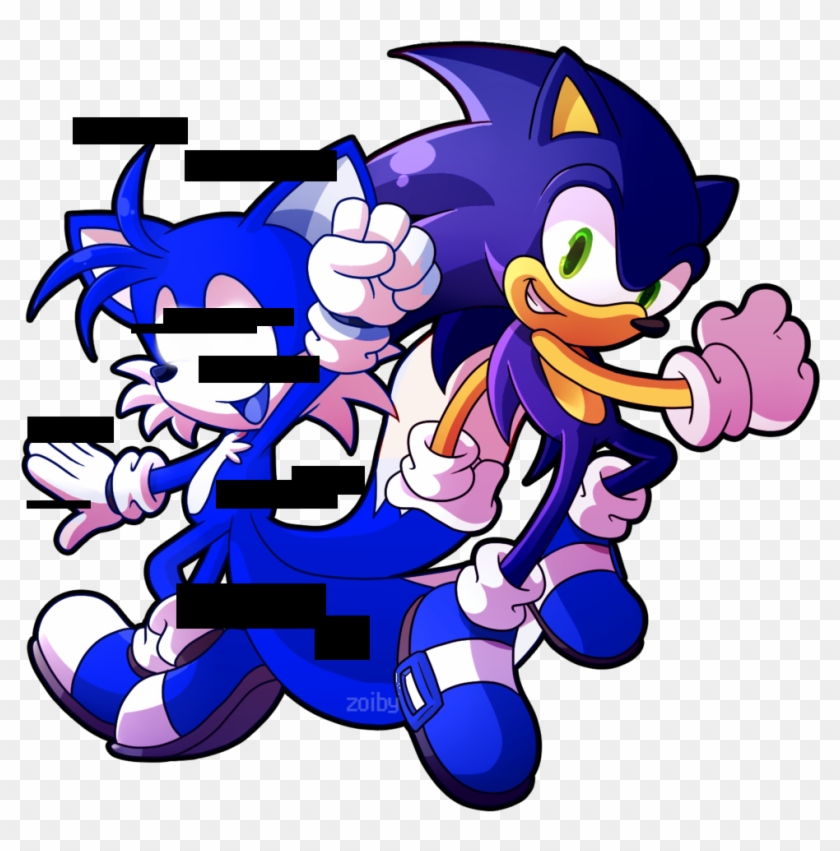 Glitch Clipart Transparent - Tails And Sonic - Png Download #2989501