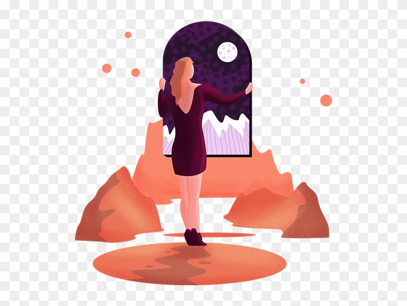Midnight Portal - Illustration Clipart