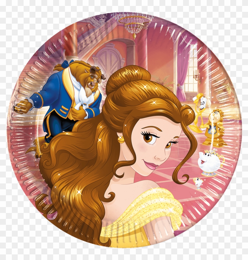 Beauty & The Beast Party Plates - Beauty And The Beast Party Clipart