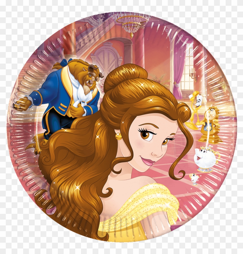 Beauty & The Beast Party Plates - Beauty And The Beast Party Clipart #2990540
