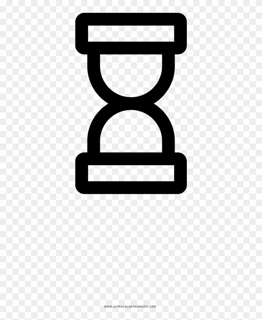 Hourglass Coloring Page - Icon Clipart
