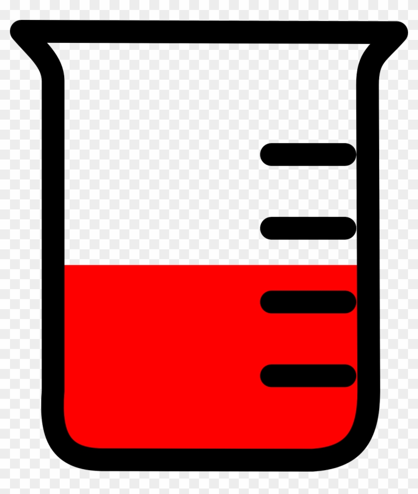 Beaker Glassware Science Png Image - Red Beaker Clipart Transparent Png